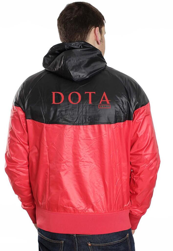Jaket Hoodie Parasut Dota 2 Waterproof & Windbreaker !! For GAMERS !!