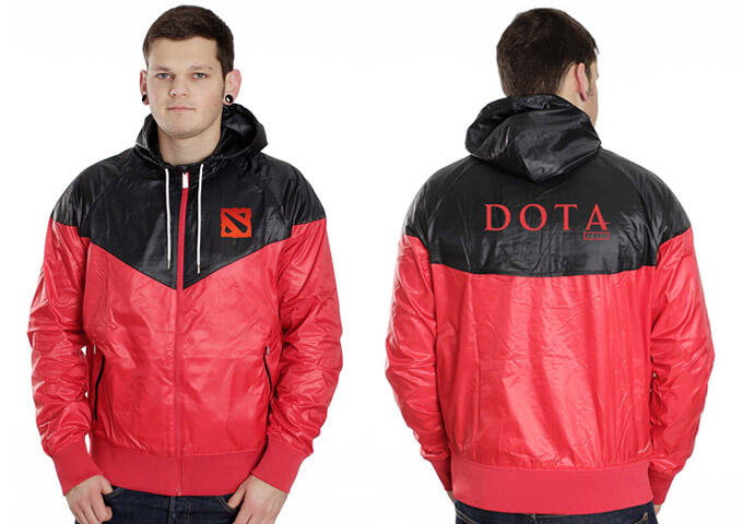 Jaket Hoodie Parasut Dota 2 Waterproof & Windbreaker !! For GAMERS !!