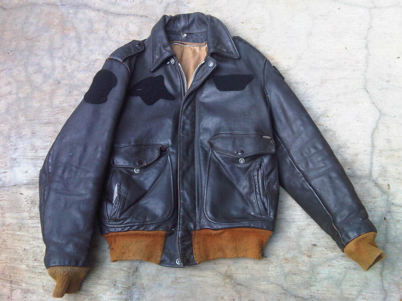 jual A2 / G1 Schott Nyc Leather Pilot / bomber Jacket Size 38 Made In USA