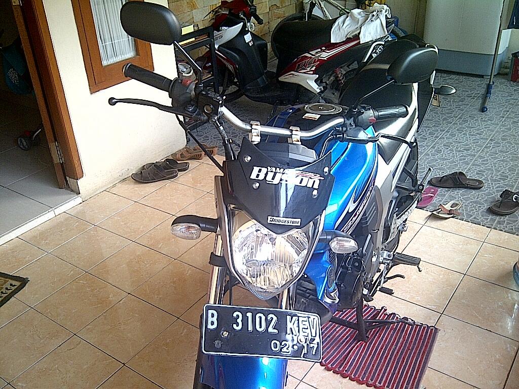 yamaha byson tahun 2012 warna biru pemakaian pribadi