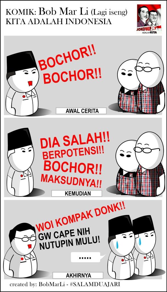 (KOMIK) BOB MAR Li DUKUNG JOKOWI