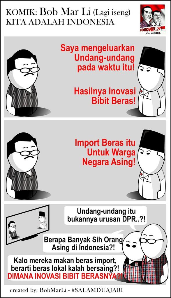 (KOMIK) BOB MAR Li DUKUNG JOKOWI