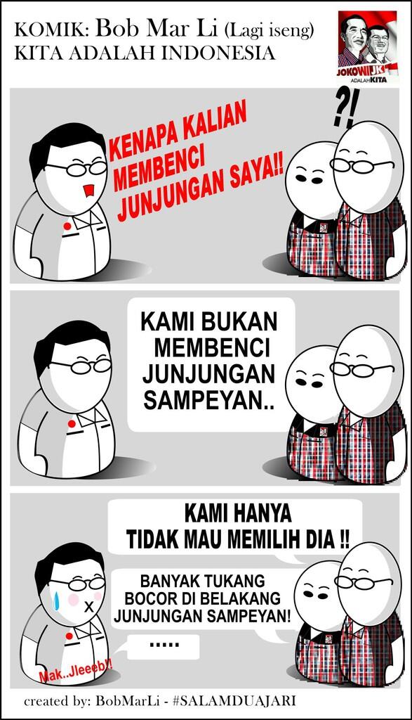 (KOMIK) BOB MAR Li DUKUNG JOKOWI