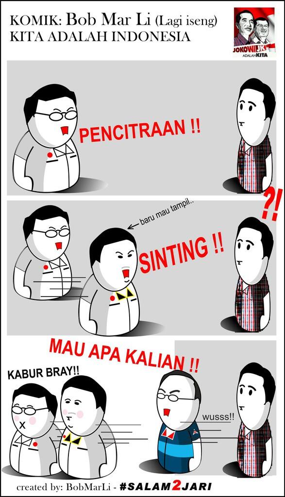 (KOMIK) BOB MAR Li DUKUNG JOKOWI
