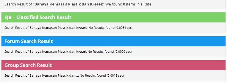 Mengenal Bahaya Kemasan Plastik dan Kresek