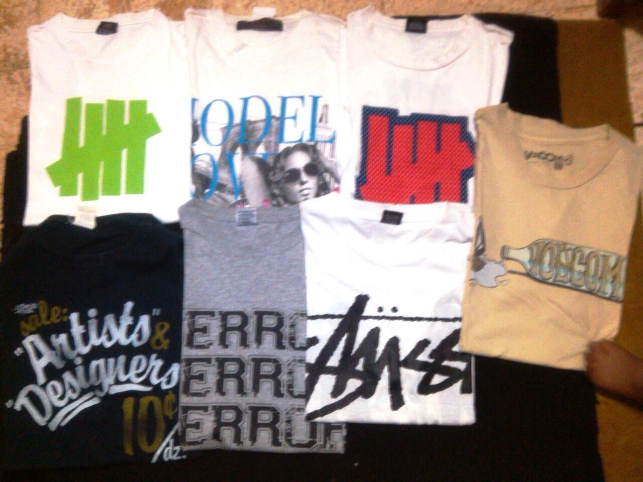 WTS tees VOLCOM STUSSY UNDEFEATED DIABLO 10DEEP