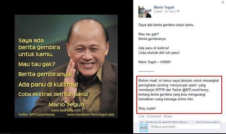 Pak Mario Teguh marah gan !!