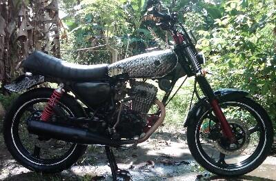 honda mega pro 2005 modif chopper jap cb brat style