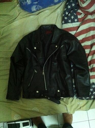 Jual Jaket/Jacket Kulit Sintetis Model Rock (Ramones,Changcuter)