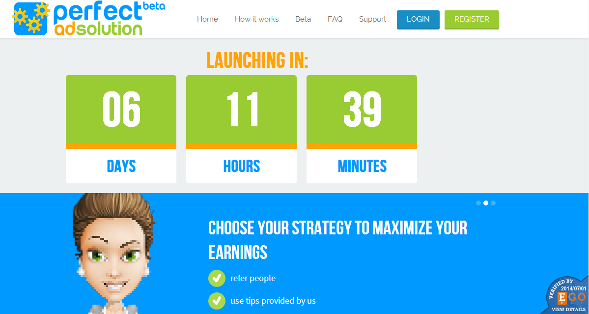 &#91;Situmeank&#93; PerfectAdSolution, PTC baru, Balance Free Seribu Dollar