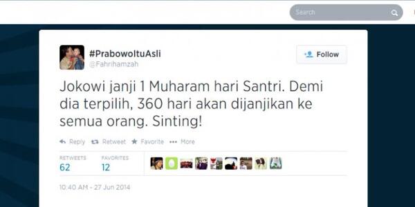 Twitter Fahri Bikin Blunder, Sinting = Agak Gila