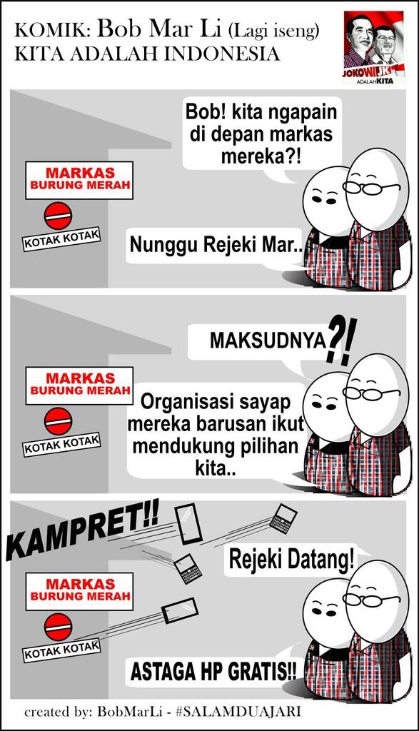 (KOMIK) BOB MAR Li DUKUNG JOKOWI