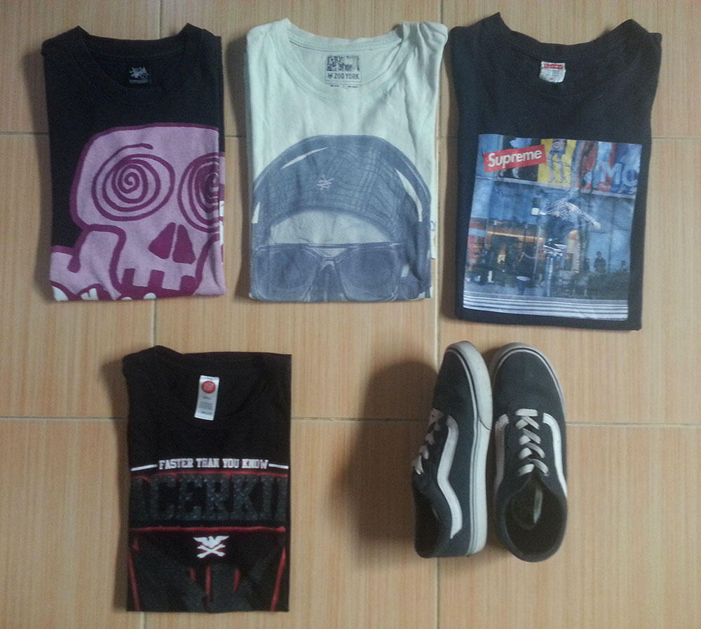 Kaos tees tshirt supreme zoo york stussy racerkids dan vans oldskool milton mura
