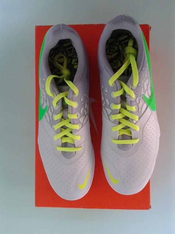 Juala sepatu futsal NIKE ELASTICO II pure platinum original
