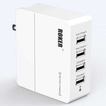 Roker ® 40W/ 4-Port USB Charging Station /Portable USB
