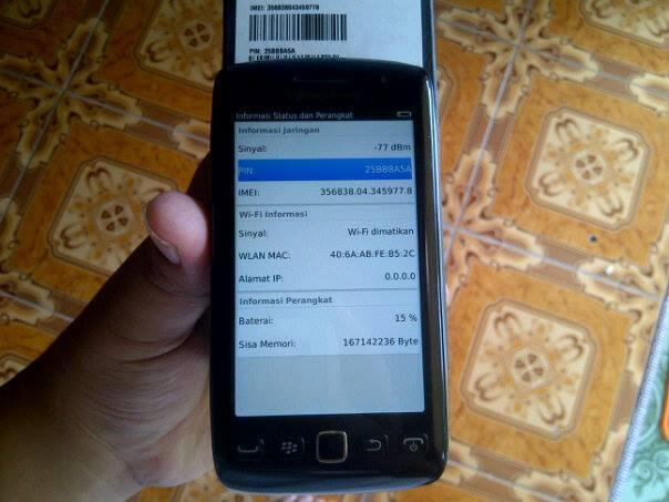 Blackberry 9860 MONZA Garansi Pin Cantik