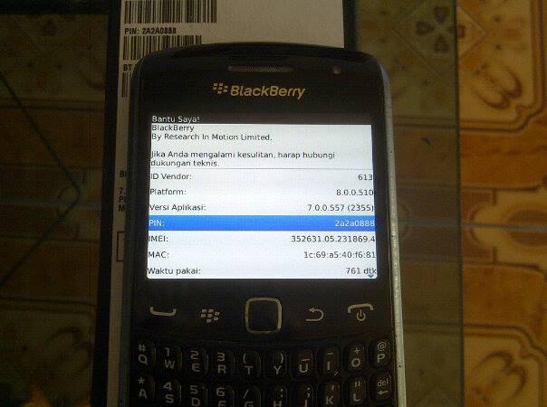 Blackberry 9360 Apollo Segel Pin Cantik