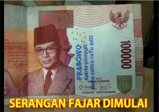Timses Prabowo Bagi-Bagi Duit