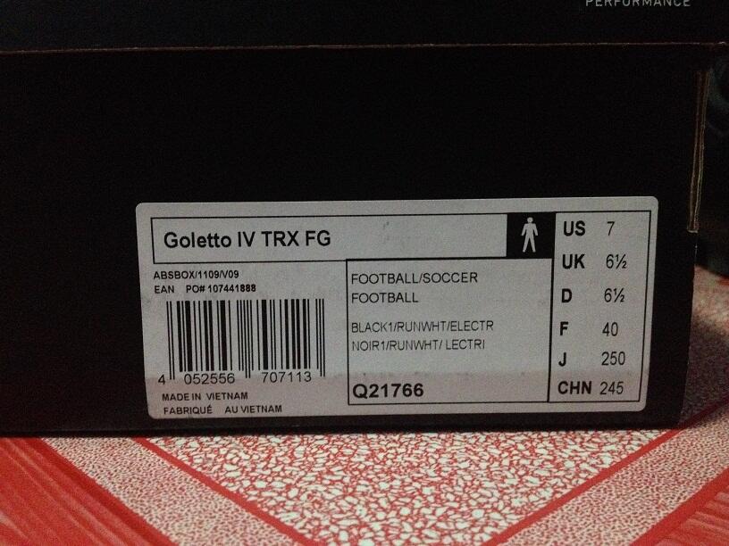 Sepatu Bola Adidas Goletto IV TRX FG