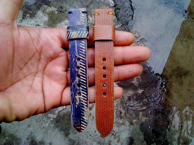 (PART 23) Leather Strap Vintage uk 18/20/22/24mm. ada 32 pieces...murahhh