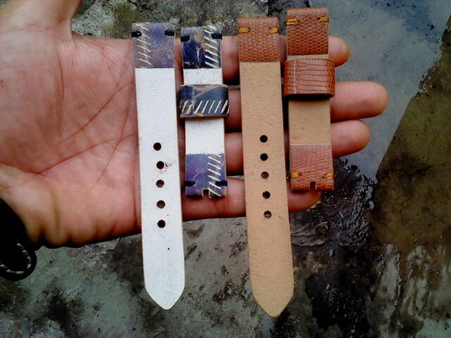 (PART 23) Leather Strap Vintage uk 18/20/22/24mm. ada 32 pieces...murahhh