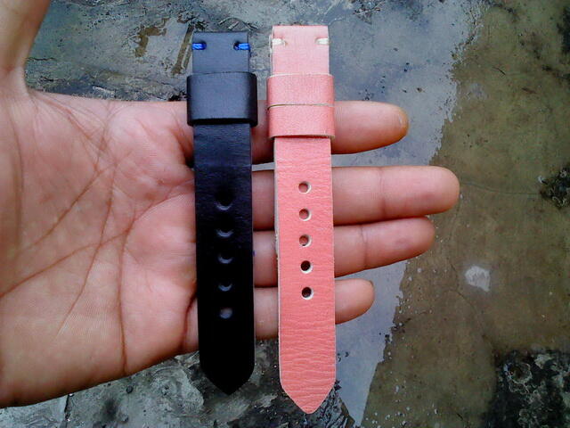 (PART 23) Leather Strap Vintage uk 18/20/22/24mm. ada 32 pieces...murahhh