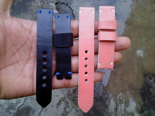 (PART 23) Leather Strap Vintage uk 18/20/22/24mm. ada 32 pieces...murahhh