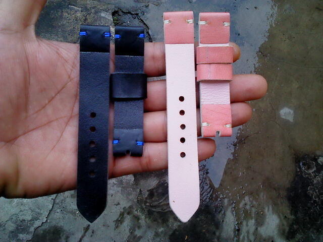 (PART 23) Leather Strap Vintage uk 18/20/22/24mm. ada 32 pieces...murahhh