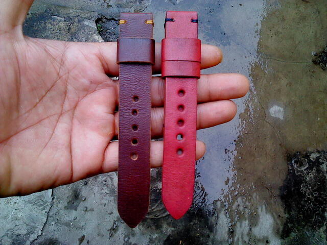 (PART 23) Leather Strap Vintage uk 18/20/22/24mm. ada 32 pieces...murahhh