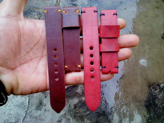 (PART 23) Leather Strap Vintage uk 18/20/22/24mm. ada 32 pieces...murahhh