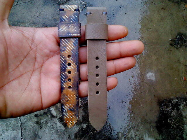 (PART 23) Leather Strap Vintage uk 18/20/22/24mm. ada 32 pieces...murahhh