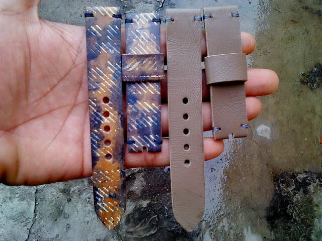(PART 23) Leather Strap Vintage uk 18/20/22/24mm. ada 32 pieces...murahhh