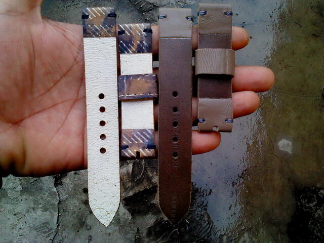 (PART 23) Leather Strap Vintage uk 18/20/22/24mm. ada 32 pieces...murahhh
