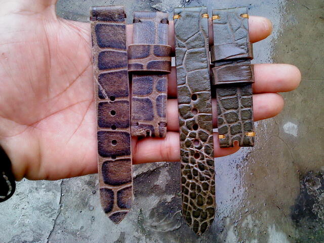 (PART 23) Leather Strap Vintage uk 18/20/22/24mm. ada 32 pieces...murahhh