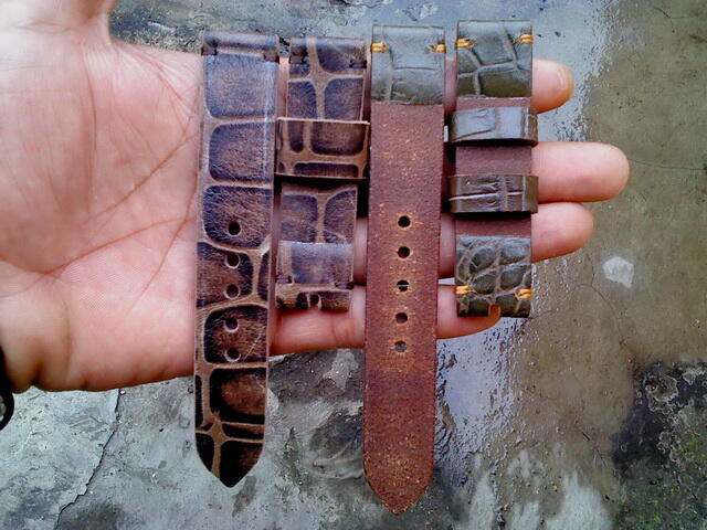 (PART 23) Leather Strap Vintage uk 18/20/22/24mm. ada 32 pieces...murahhh