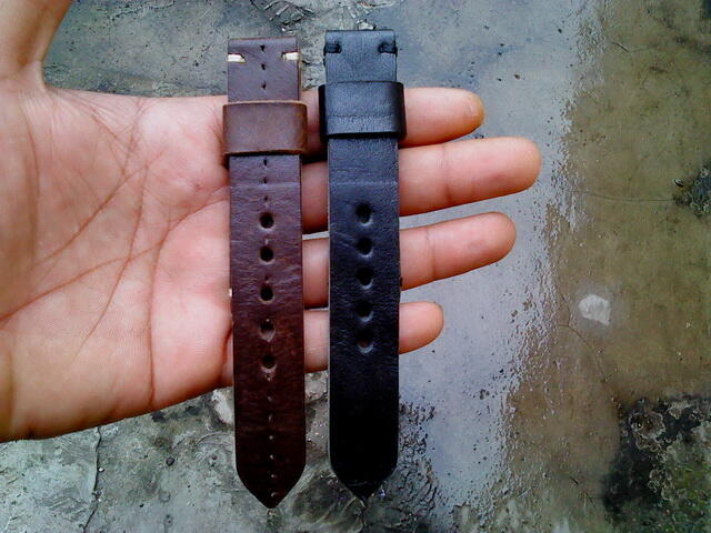 (PART 23) Leather Strap Vintage uk 18/20/22/24mm. ada 32 pieces...murahhh