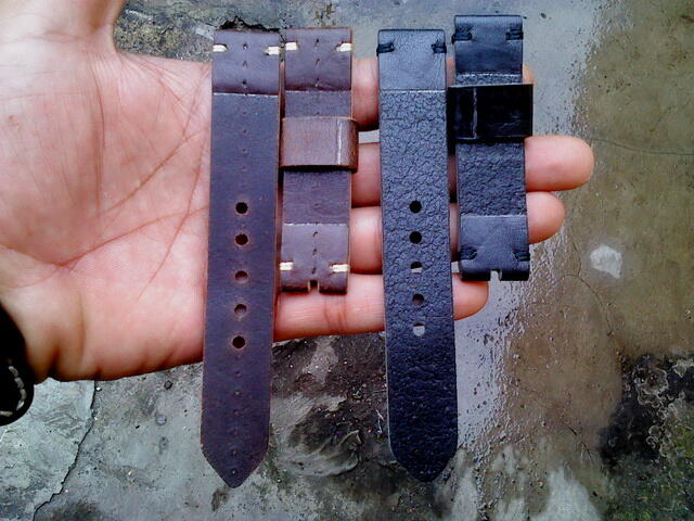 (PART 23) Leather Strap Vintage uk 18/20/22/24mm. ada 32 pieces...murahhh