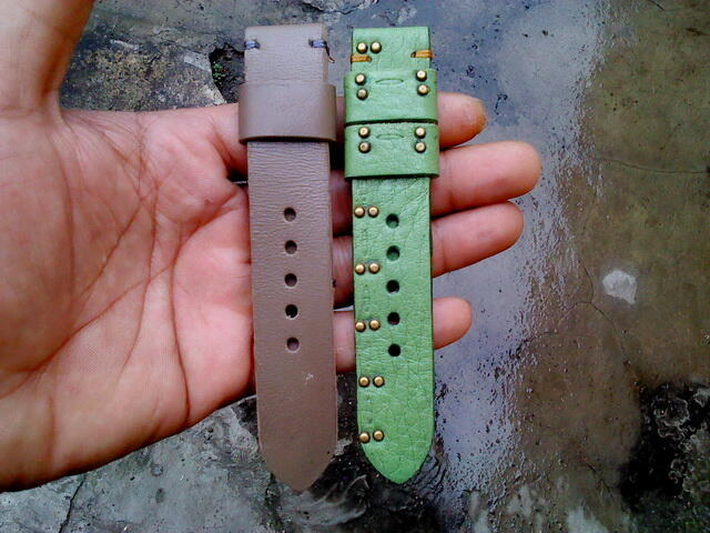 (PART 23) Leather Strap Vintage uk 18/20/22/24mm. ada 32 pieces...murahhh