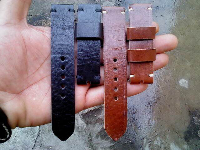 (PART 23) Leather Strap Vintage uk 18/20/22/24mm. ada 32 pieces...murahhh