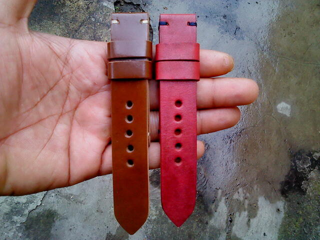 (PART 23) Leather Strap Vintage uk 18/20/22/24mm. ada 32 pieces...murahhh