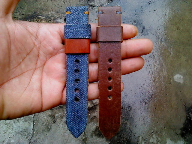 (PART 23) Leather Strap Vintage uk 18/20/22/24mm. ada 32 pieces...murahhh