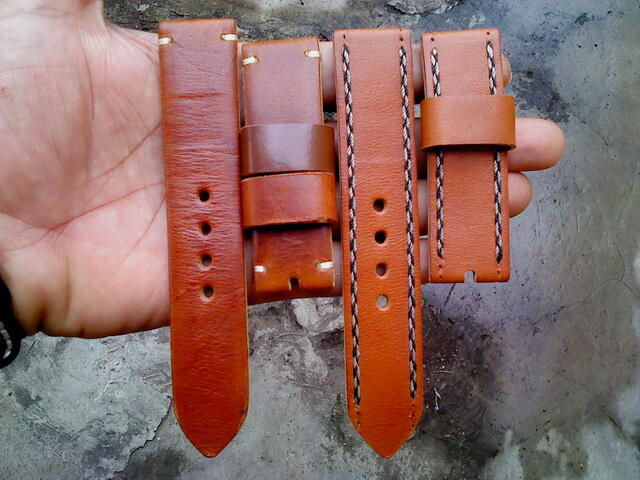 (PART 23) Leather Strap Vintage uk 18/20/22/24mm. ada 32 pieces...murahhh