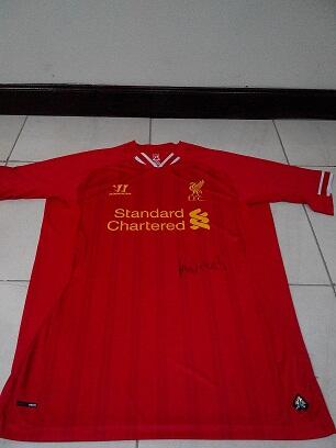 Warrior Liverpool Home Jersey 13/14 Autograph Ian Rush