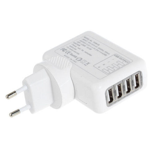 Charger 4 Ports Led USB Wall Home AC Charger Adapter Plug EU port