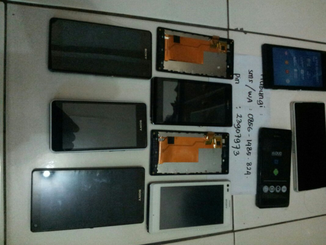 wts lcd xperia terbaru Z2,Z1compact,T2,M2,E1,Zr, dll