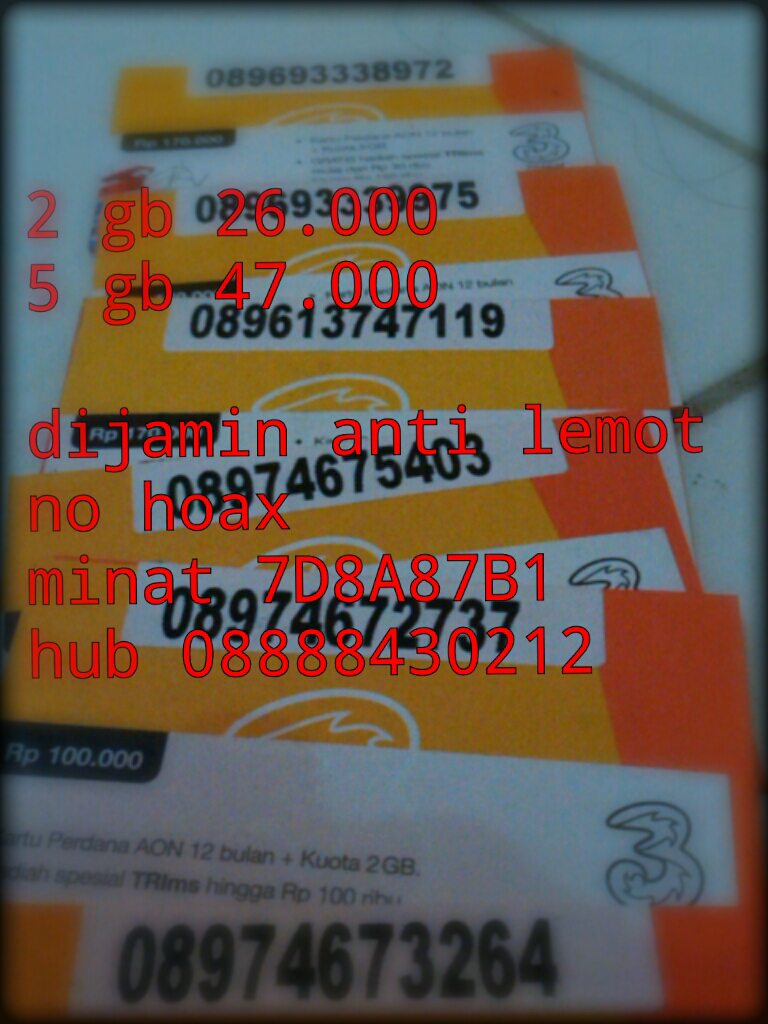 PERDANA 3 AON 2 GB,5 GB,8 GB