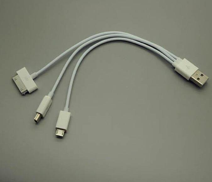 CABLE USB IPHONE 4/4S/5/5S 3 IN 1 UNIVERSAL ORIGINAL MURAH DIJAMIN !