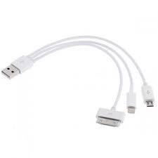 CABLE USB IPHONE 4/4S/5/5S 3 IN 1 UNIVERSAL ORIGINAL MURAH DIJAMIN !