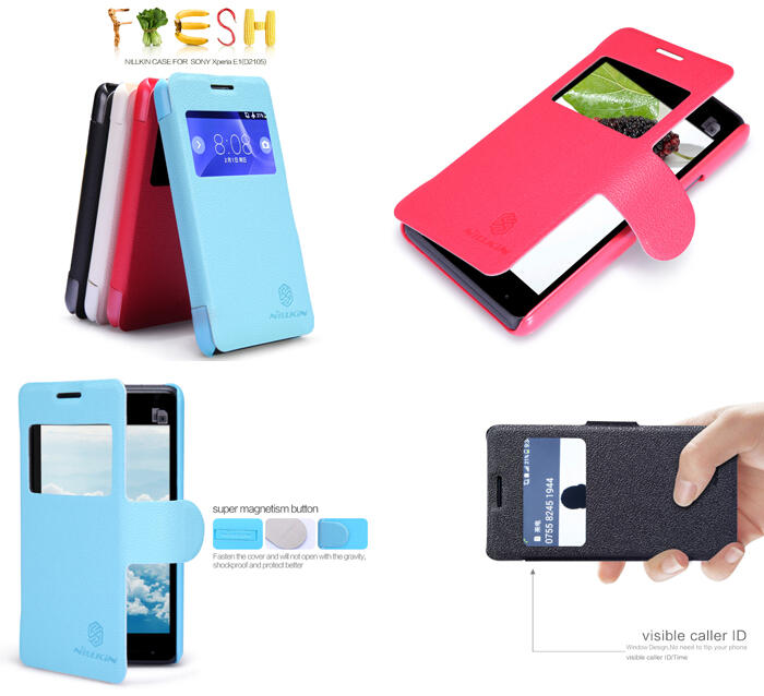 Casing Hardcase Flipcase Leather case Flipcover Tempered Glass Sony Xperia E1 M2 T2