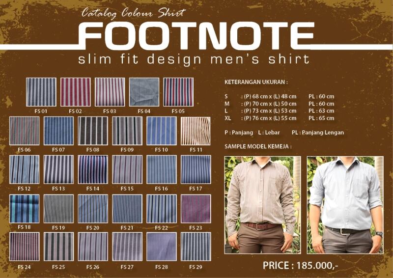 FOOTNOTE KEMEJA KERJA / FORMAL SLIM FIT